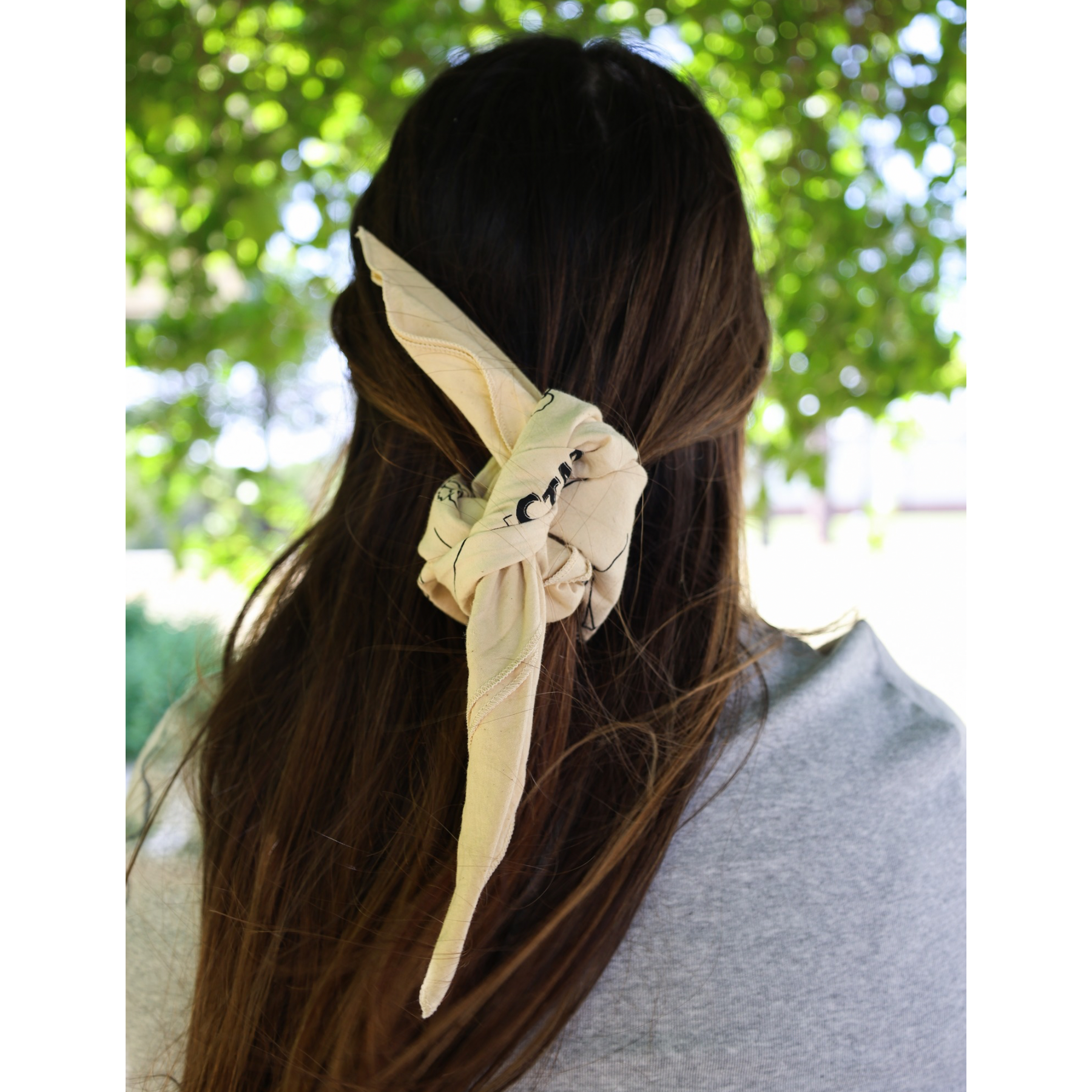 Natural Dye Organic Cotton Bandana - Marigold