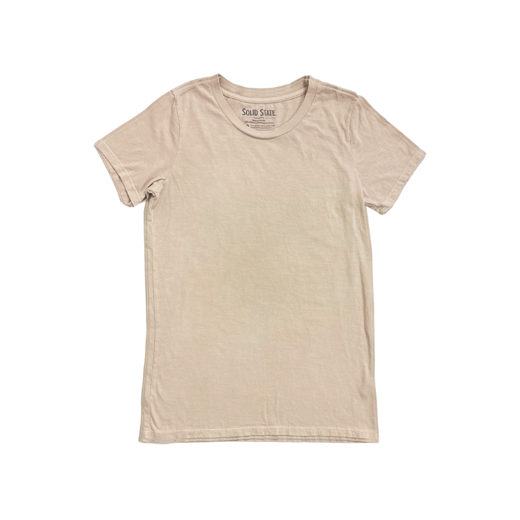 Women's Caffe Inc. Natural Dye Organic Cotton T-Shirt - Cream