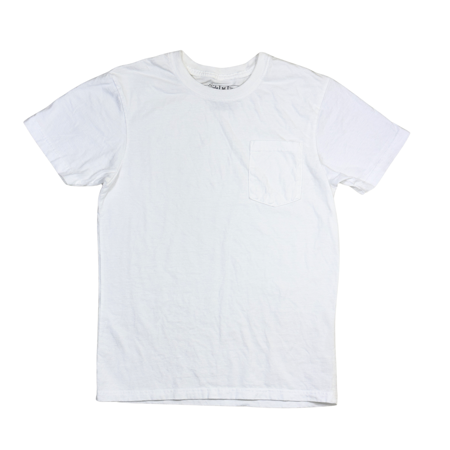 North Carolina Cotton Pocket T-Shirt - White