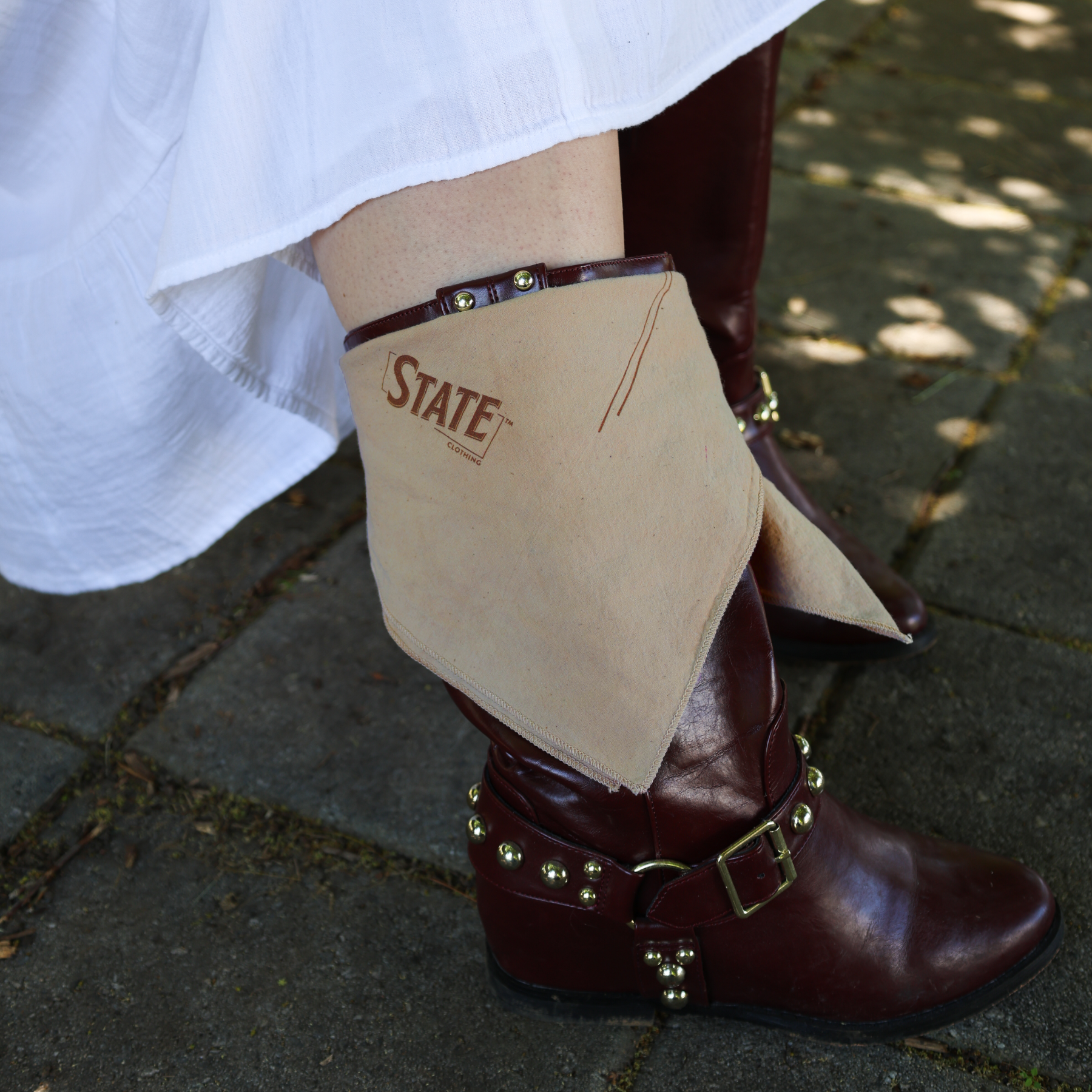 Natural Dye Organic Cotton Bandana - Black Walnut