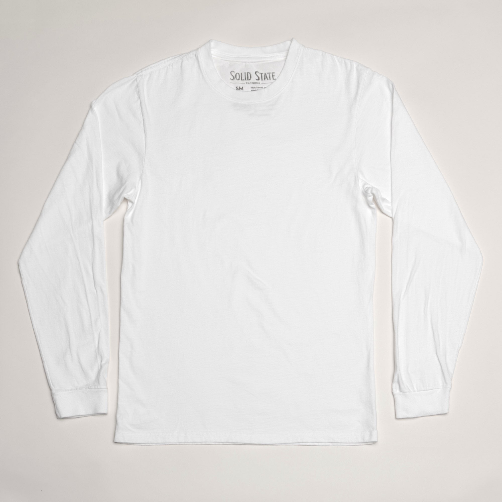 North Carolina Cotton Long Sleeve T-Shirt White