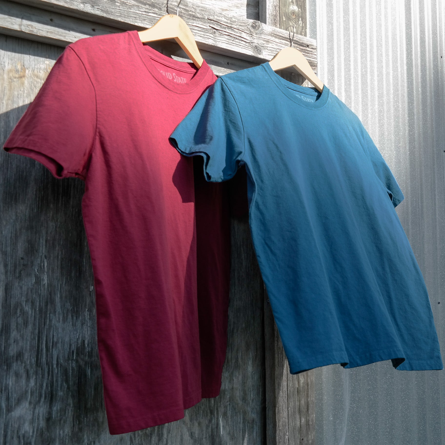 North Carolina Cotton T-Shirt - Vintage Blue