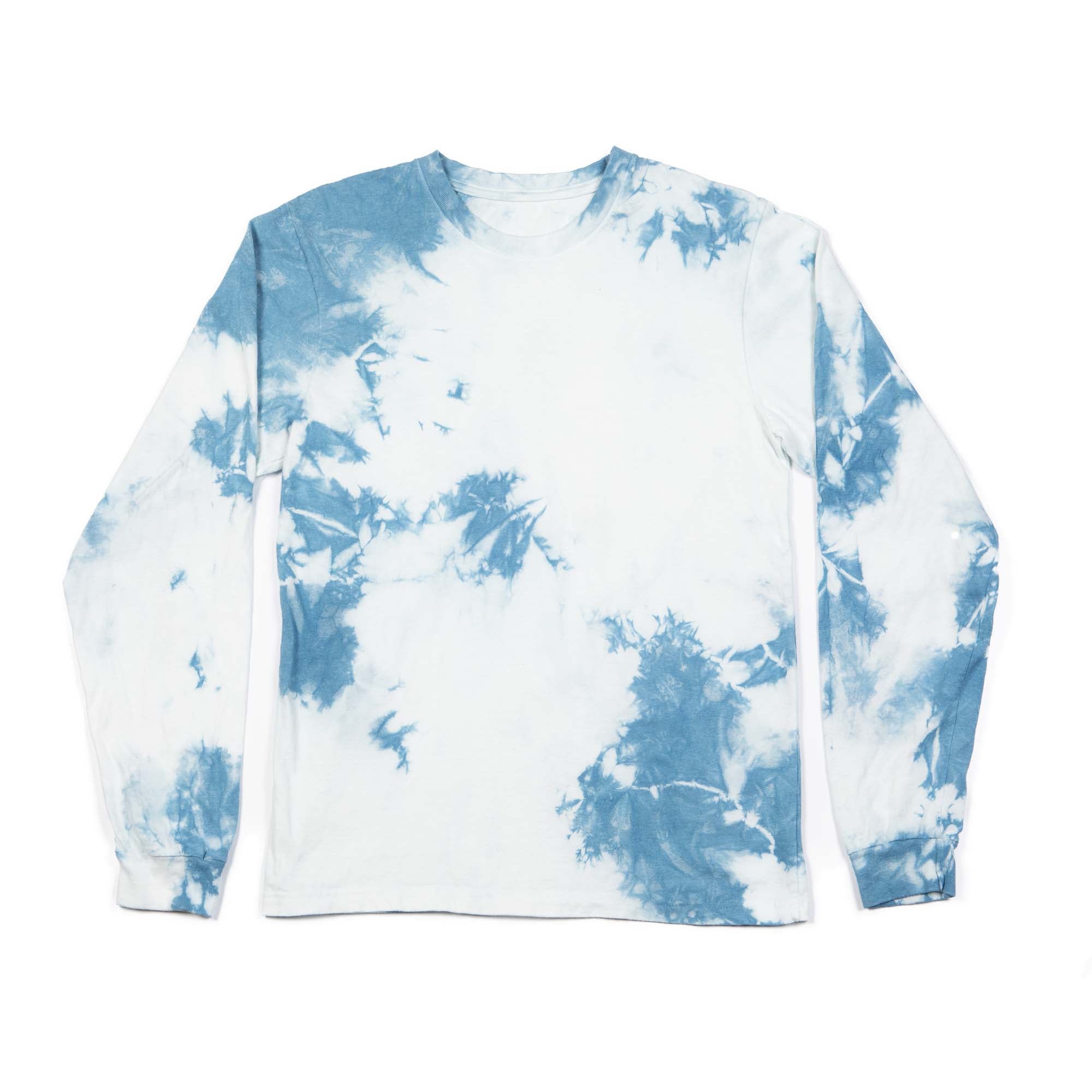 Natural Indigo Tie Dye Long Sleeve T-Shirt