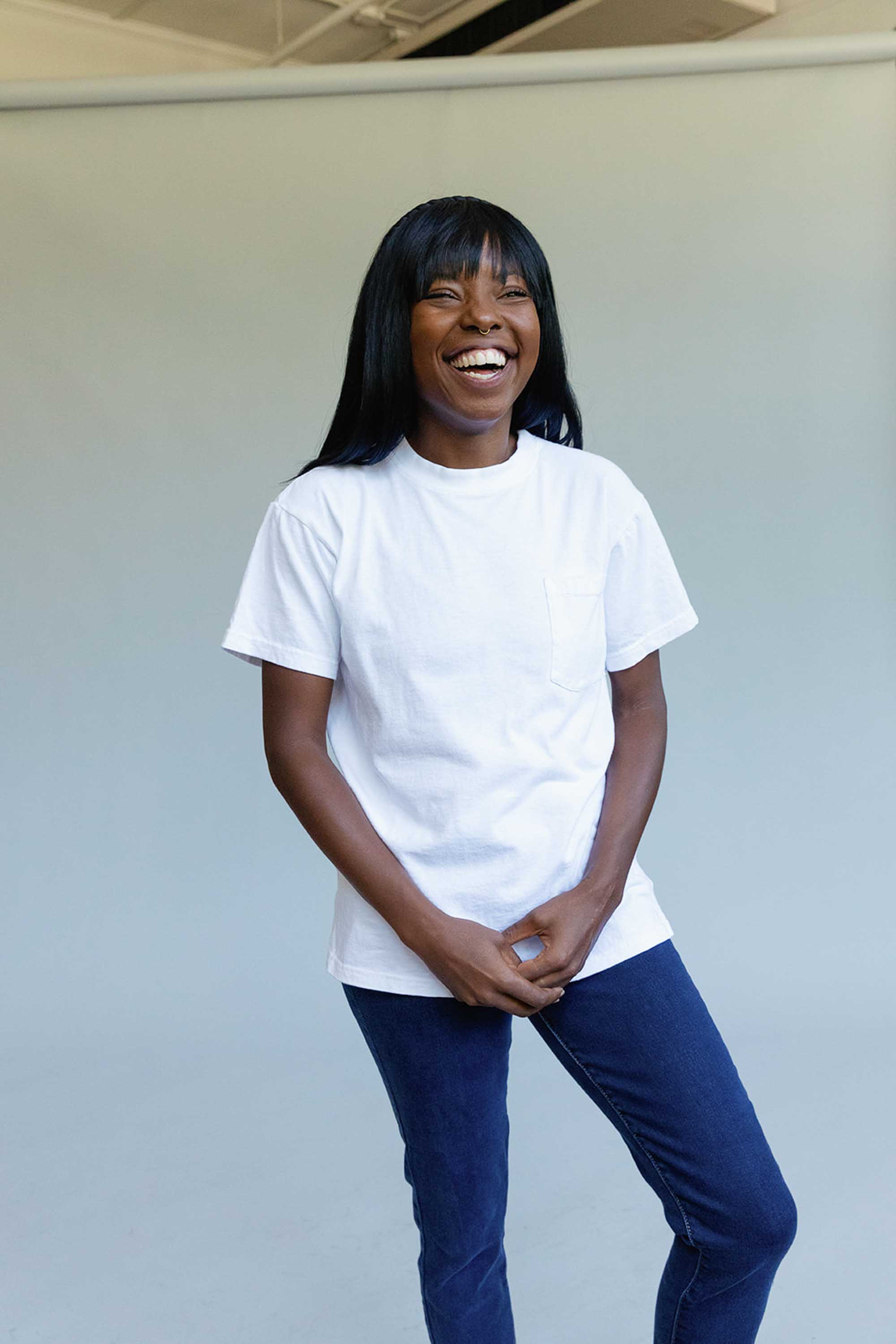 North Carolina Cotton T-Shirt - Vintage Blue