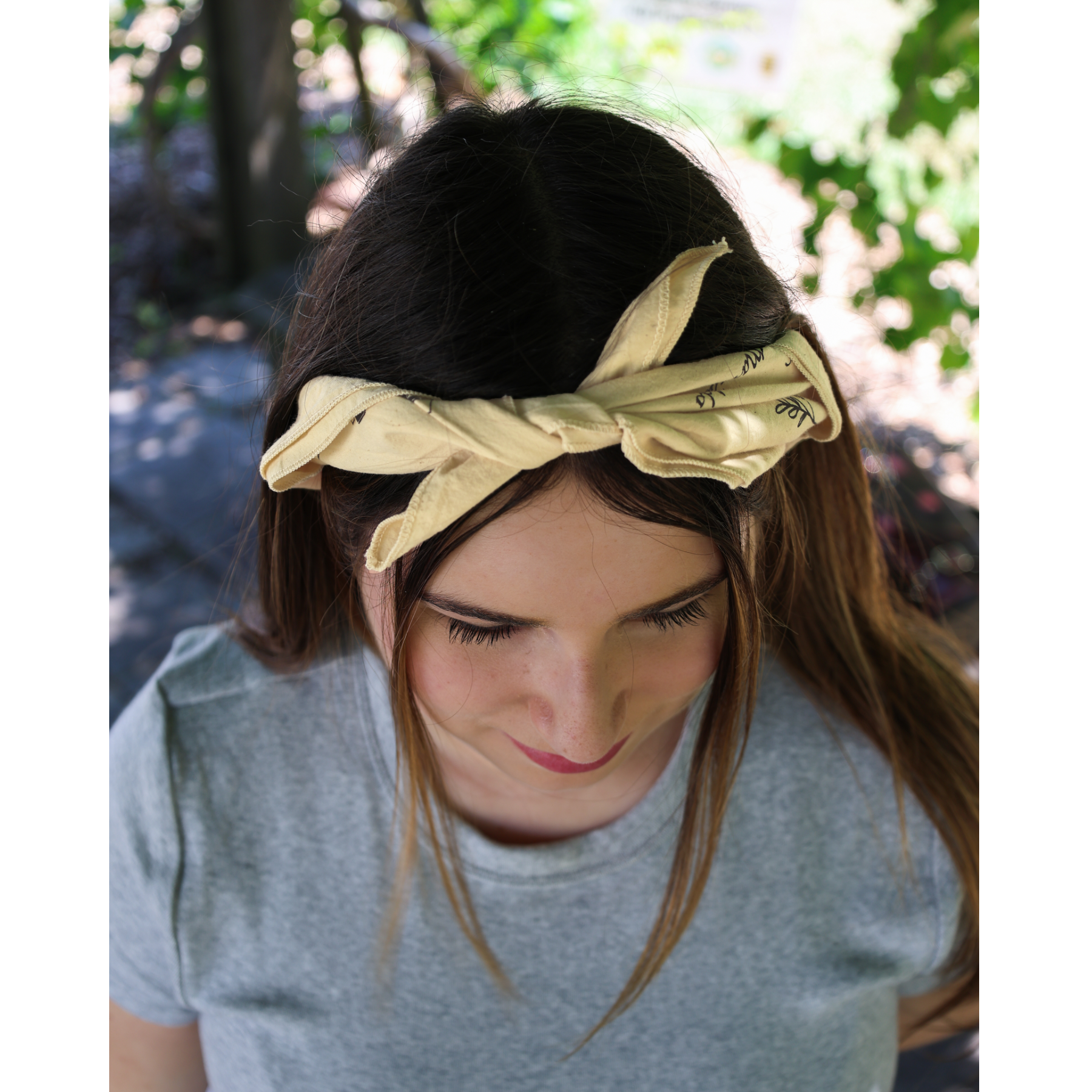 Natural Dye Organic Cotton Bandana - Marigold