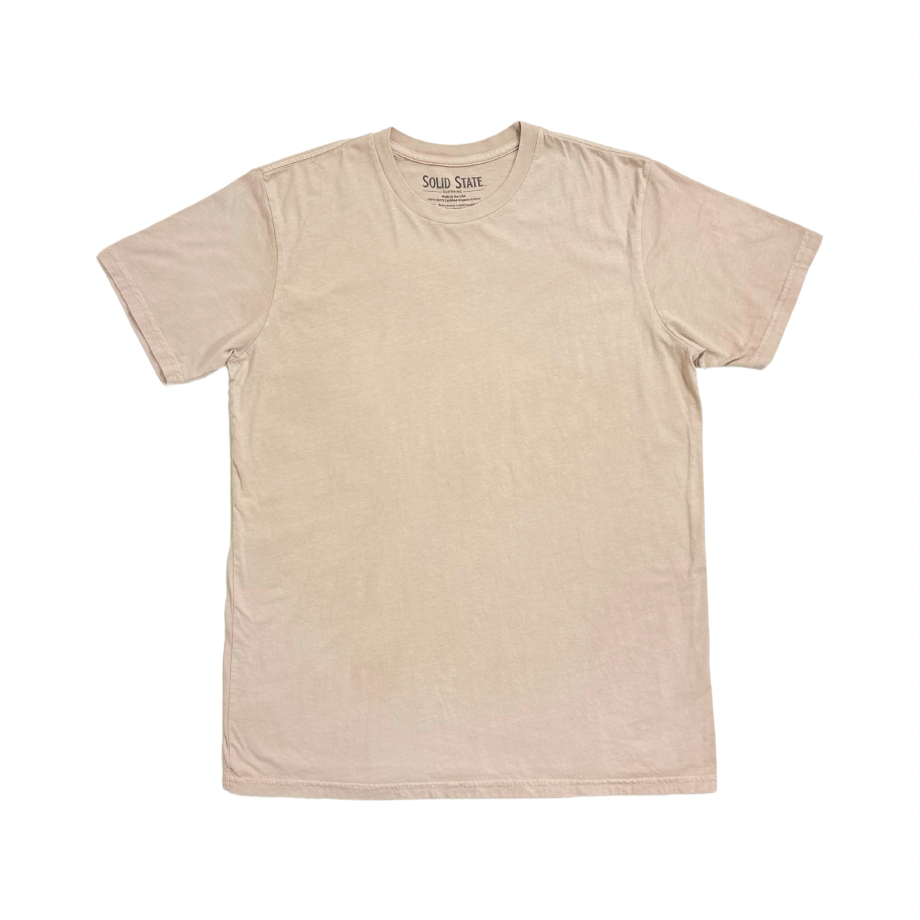 Caffe Inc. Natural Dye Organic Cotton T-Shirt - Cream