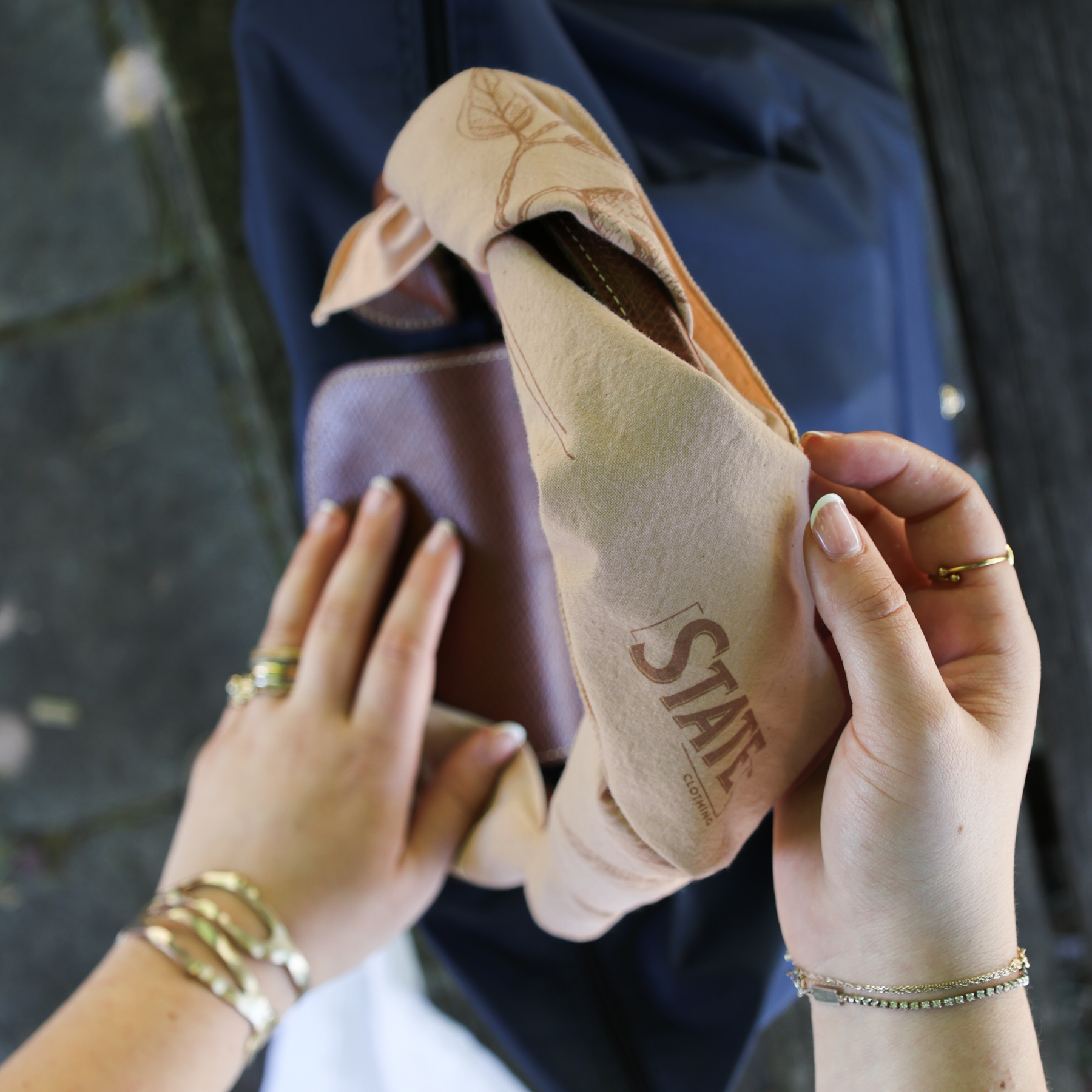 Natural Dye Organic Cotton Bandana - Black Walnut
