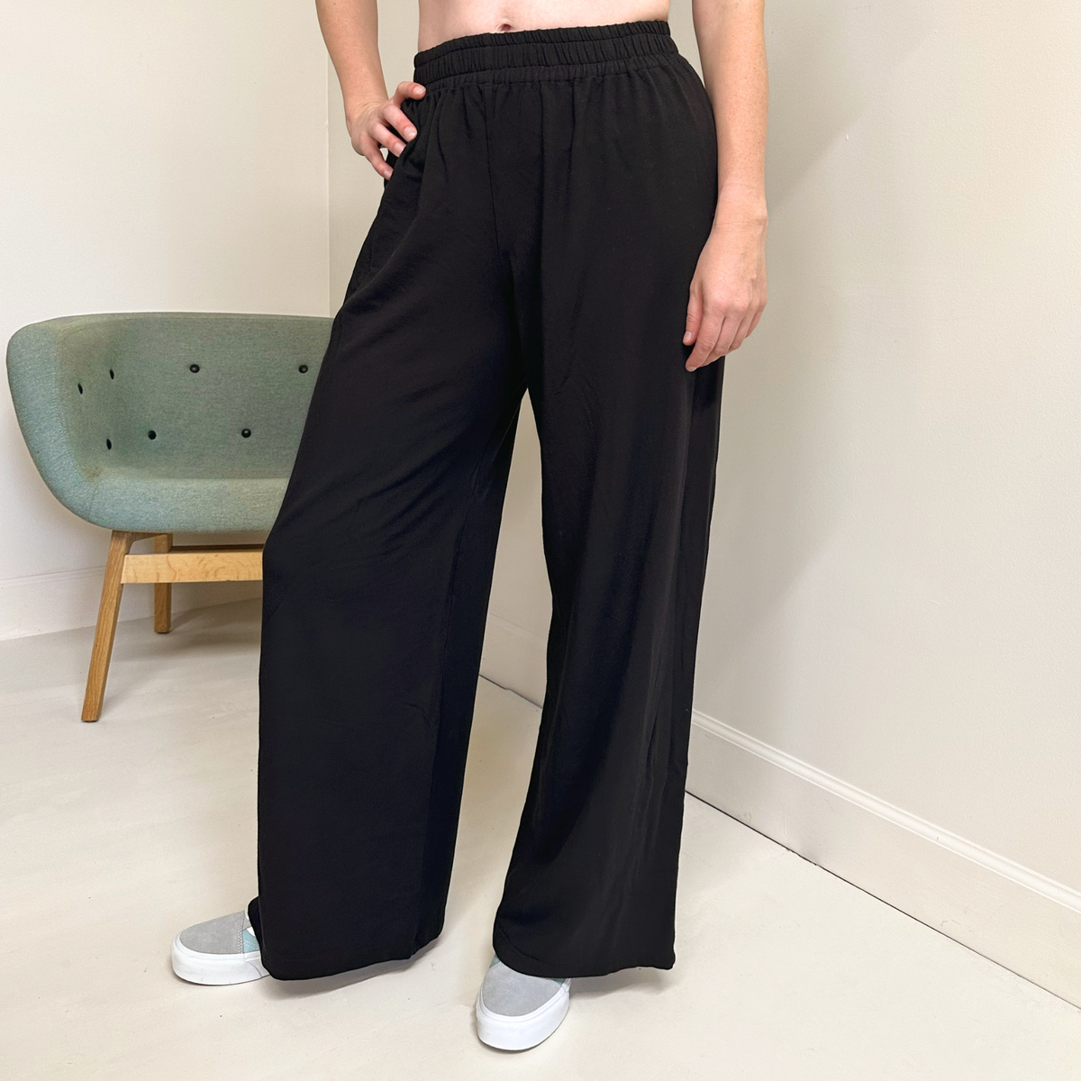 Women's Overdyed Black Lounge Pants