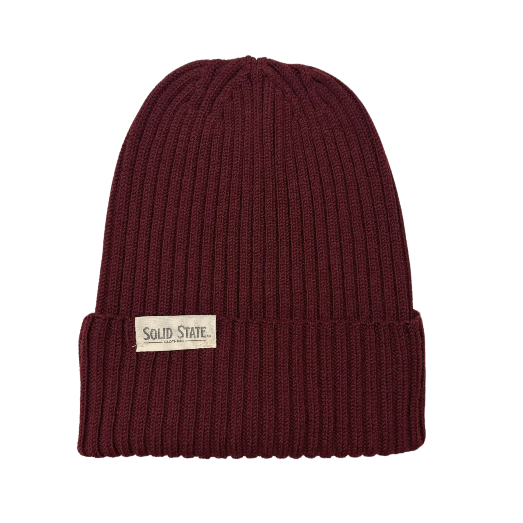 Wool Beanie - Maroon