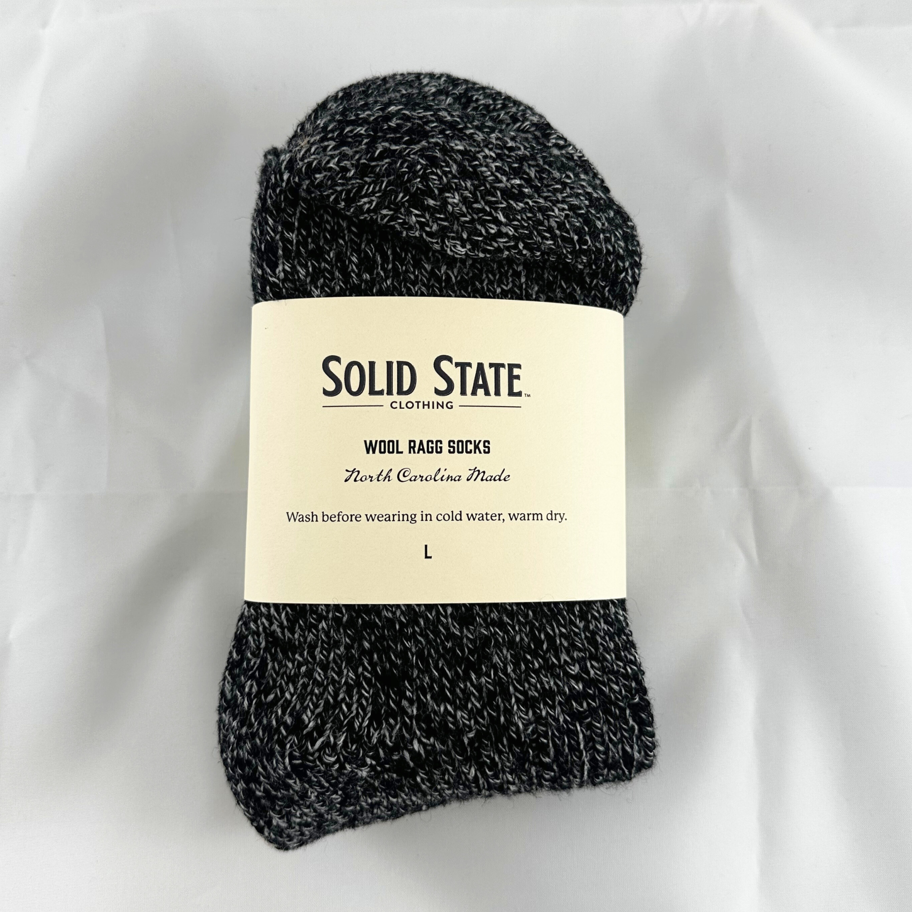 Wool Ragg Socks - Salt & Pepper