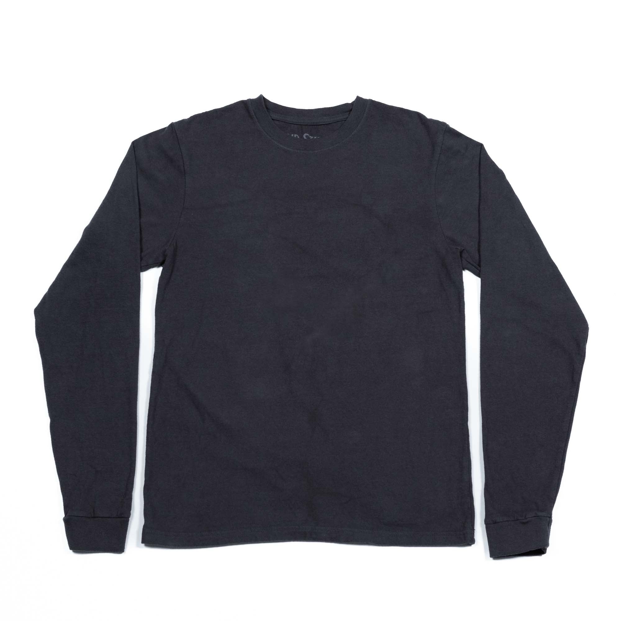 North Carolina Cotton Long Sleeve T-Shirt - True Black