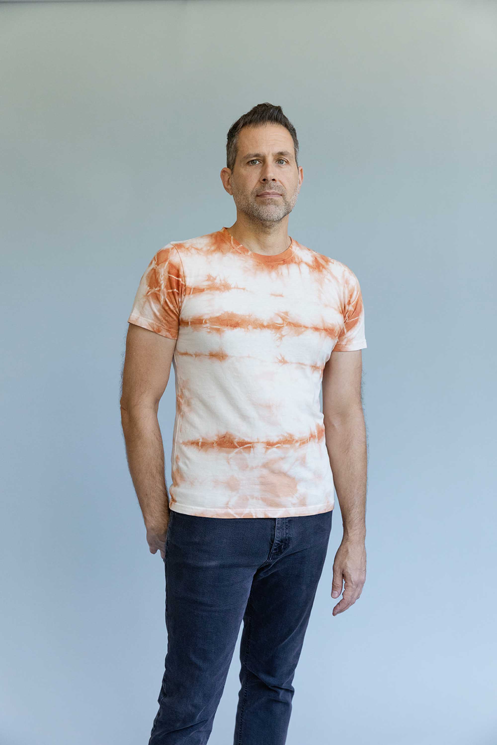 Natural Tie Dye T-Shirt - Adobe