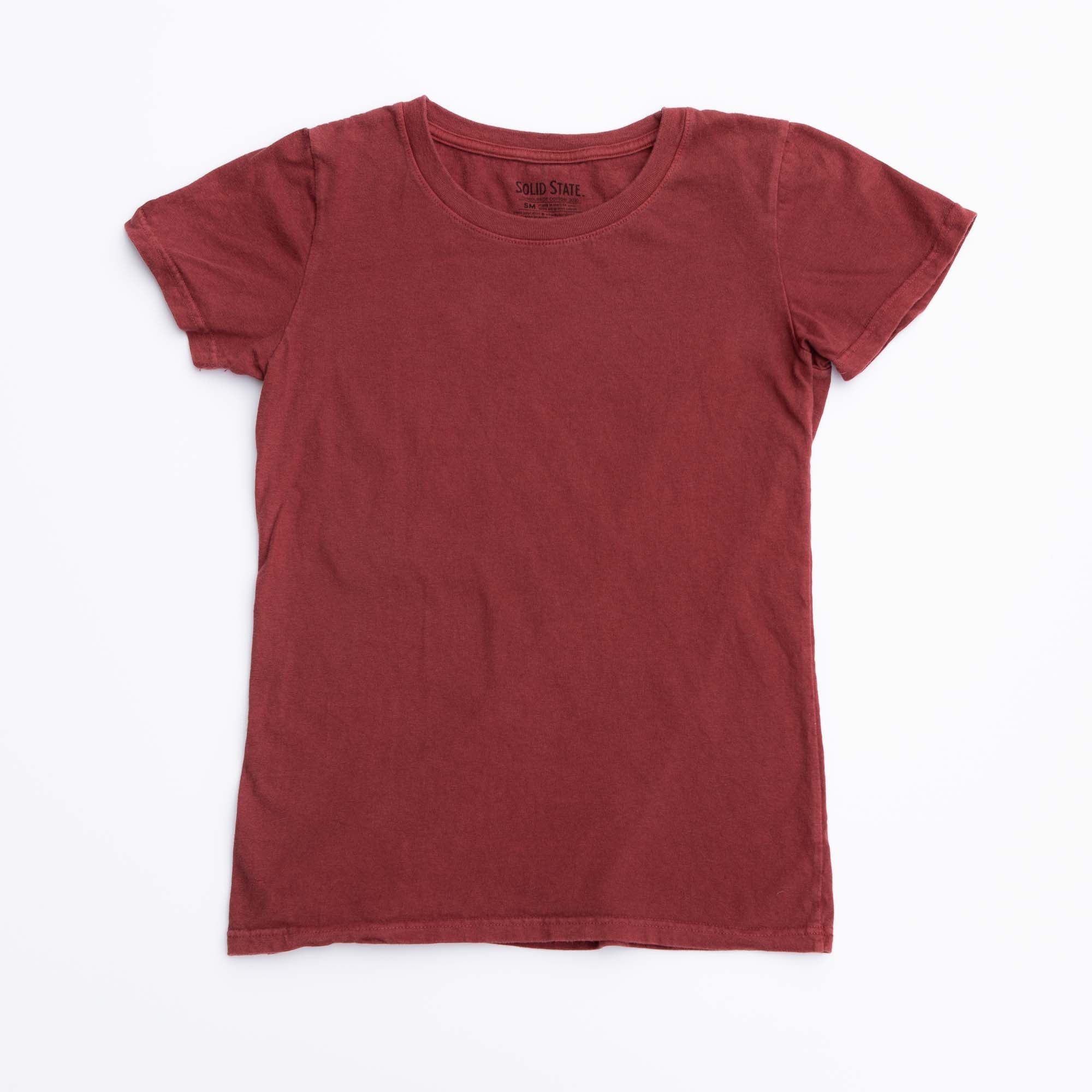 Women's Natural Dye T-Shirt - Port