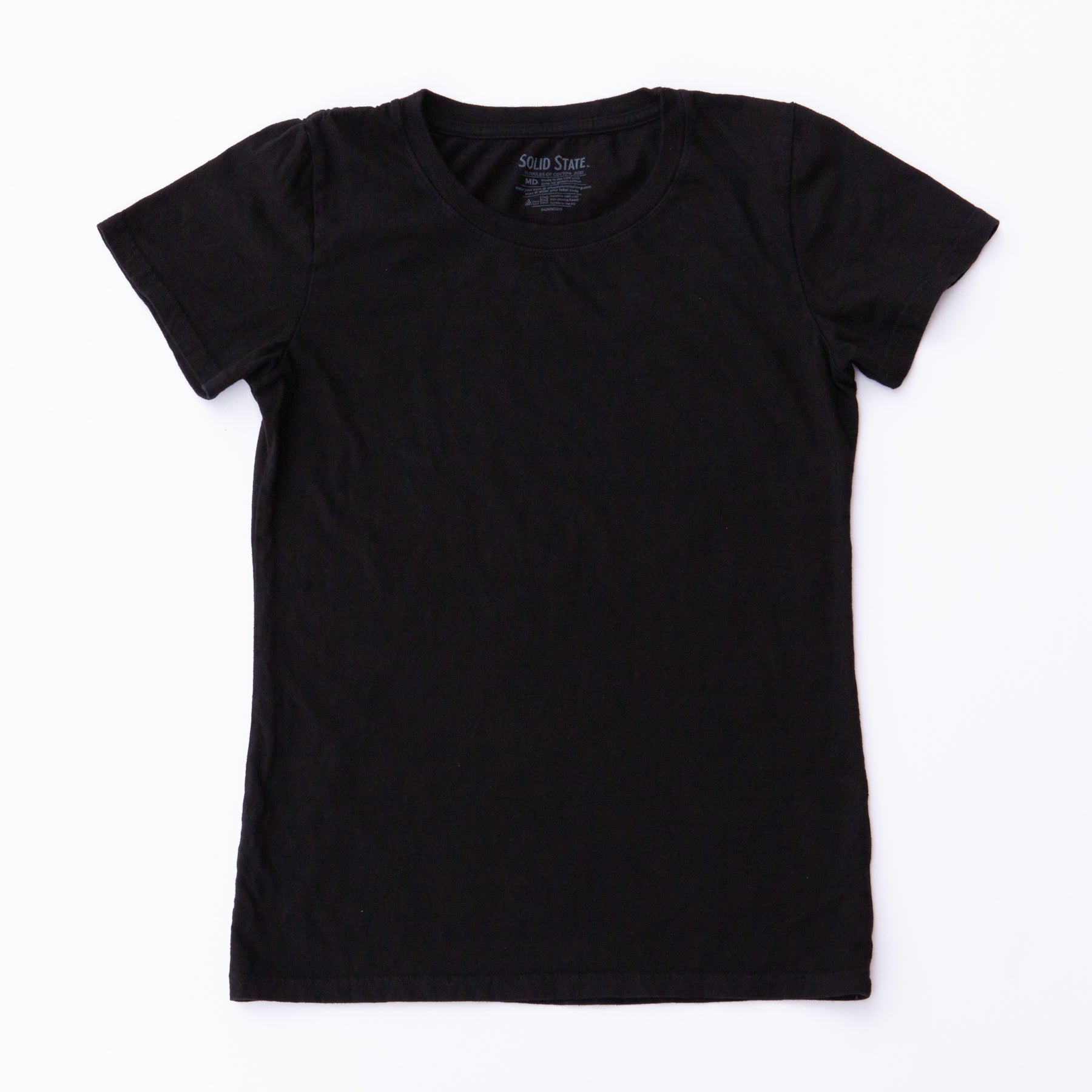 Women's Overdyed Black T-Shirt